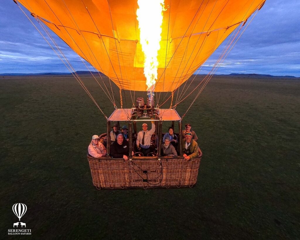 Hot Air balloning in Serengeti